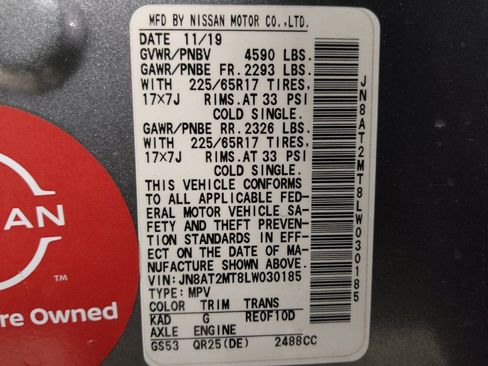 Used 2020 Nissan Rogue S FWD image 33