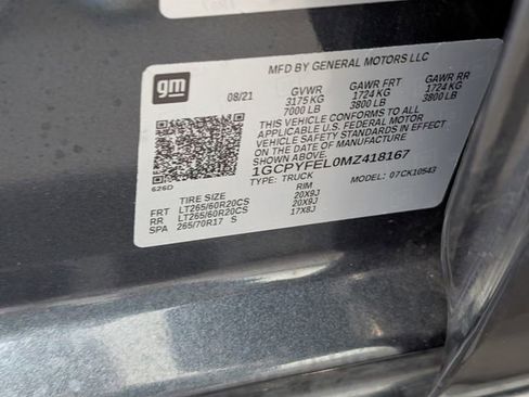 Used 2021 Chevrolet Silverado 1500 LT Trail Boss image 19