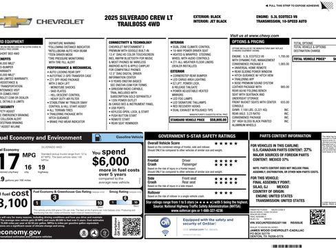 Used 2025 Chevrolet Silverado 1500 LT Trail Boss w/ Convenience Package II image 3