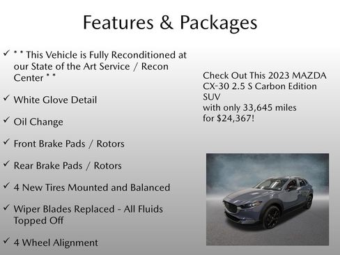 Certified 2023 MAZDA CX-30 AWD 2.5 S w/ Preferred Package image 4