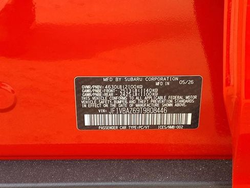 New 2026 Subaru WRX tS AWD/4WD image 9