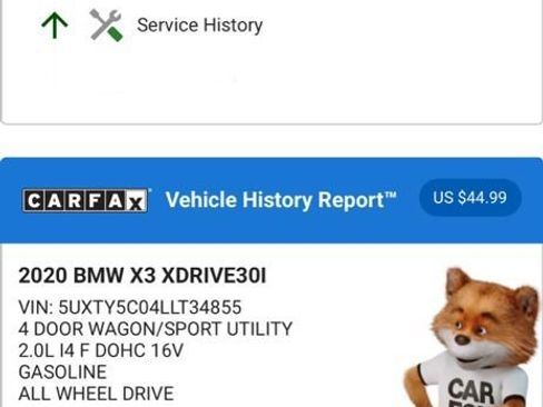 Used 2020 BMW X3 xDrive30i w/ Premium Package image 5