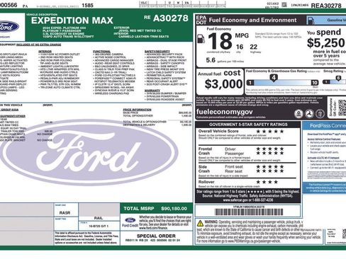 Certified 2024 Ford Expedition Max Platinum image 6