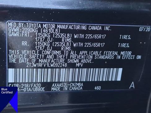 Used 2020 Toyota RAV4 XLE w/ Convenience Package FWD image 37