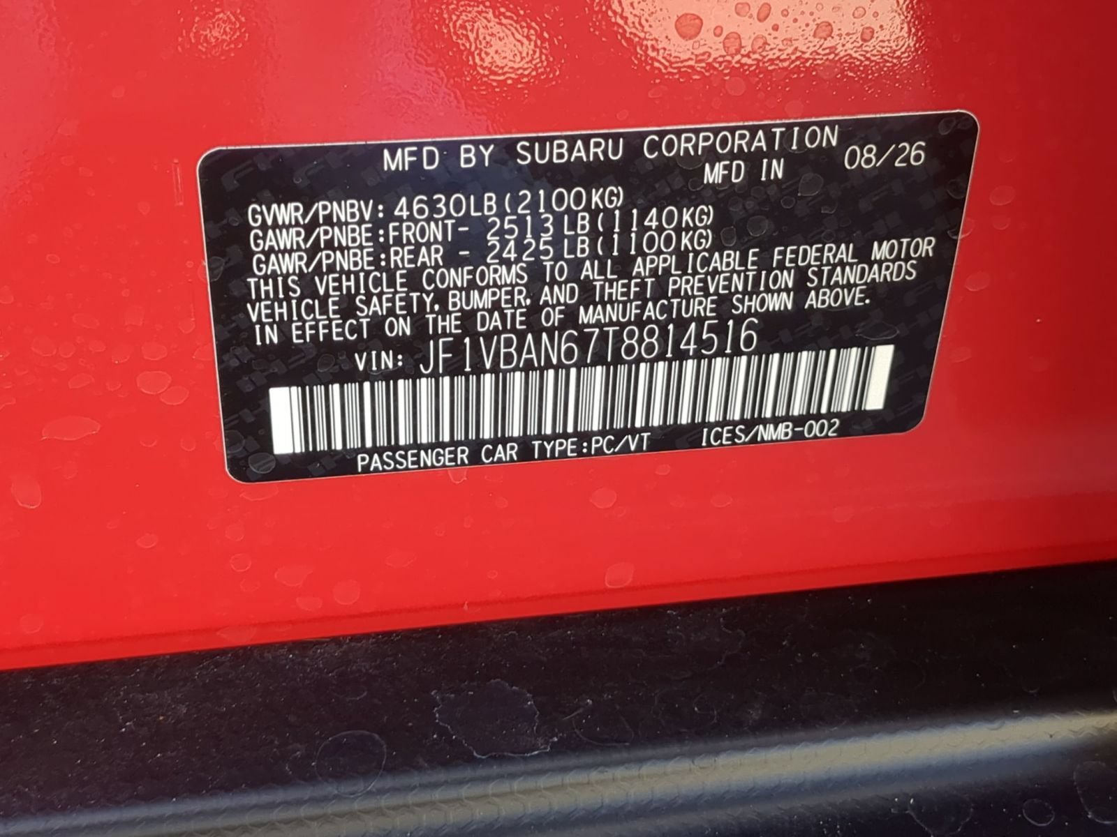 New 2026 Subaru WRX Limited AWD/4WD image 15