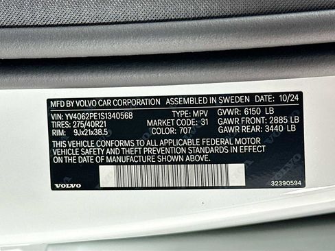 Used 2025 Volvo XC90 B6 Plus w/ Protection Package Premier image 29