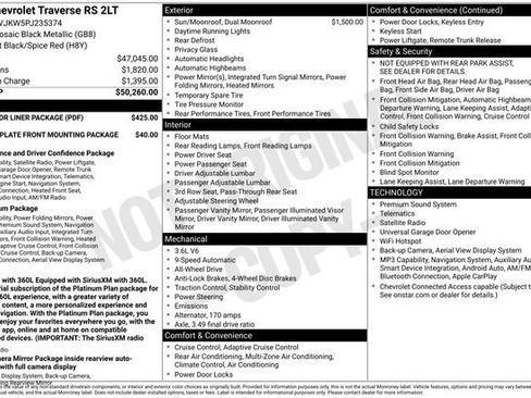 Used 2023 Chevrolet Traverse RS w/ LPO, Floor Liner Package AWD/4WD image 38