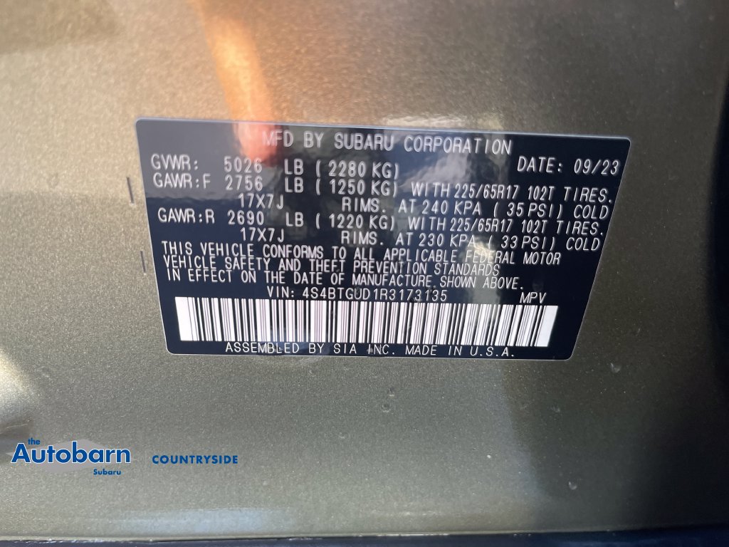 Certified 2024 Subaru Outback Wilderness AWD/4WD image 30