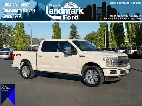 Certified 2018 Ford F150 Platinum w/ Equipment Group 701A Luxury AWD/4WD image 1