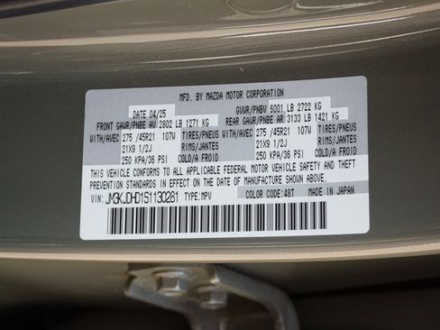 Certified 2025 MAZDA CX-70 3.3 Turbo w/ Premium Package AWD/4WD image 37