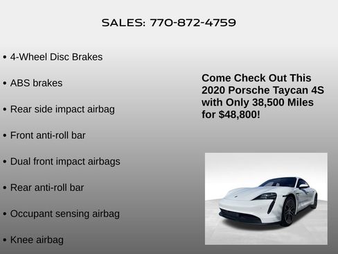 Used 2020 Porsche Taycan 4S image 11