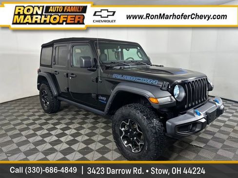 Used 2021 Jeep Wrangler Unlimited Rubicon 4xe w/ Cold Weather Group image 1