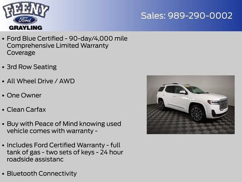 Used 2020 GMC Acadia Denali w/ GMC Pro Grade Package AWD/4WD image 4