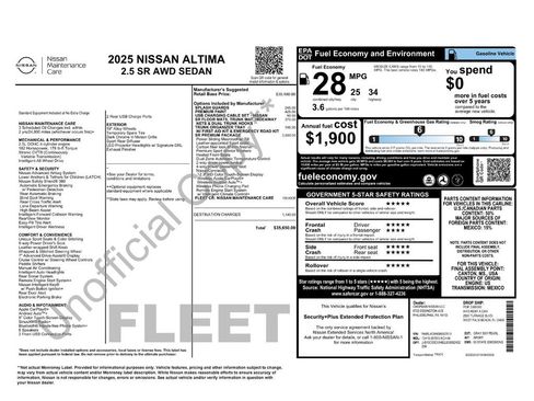 Used 2025 Nissan Altima 2.5 SR w/ SR Premium Package AWD/4WD image 17