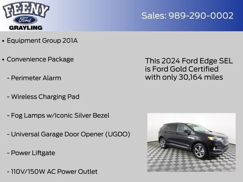 Certified 2024 Ford Edge SEL w/ Convenience Package AWD/4WD image 8