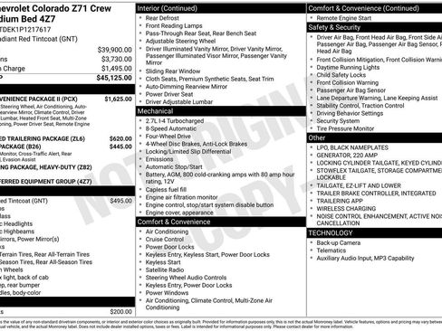 Certified 2023 Chevrolet Colorado Z71 w/ Z71 Convenience Package 2 AWD/4WD image 28