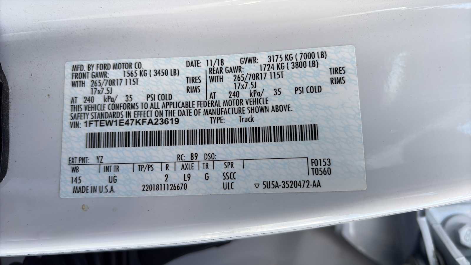 Used 2019 Ford F150 XLT w/ Equipment Group 301A Mid AWD/4WD image 15