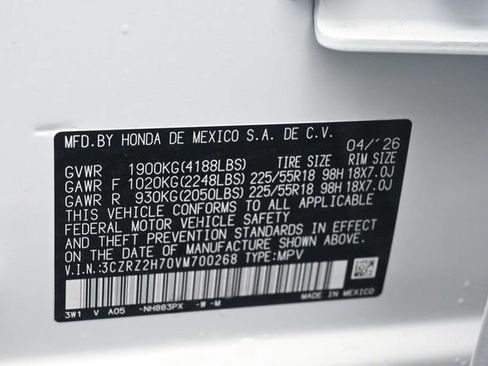 New 2027 Honda HR-V EX-L image 24