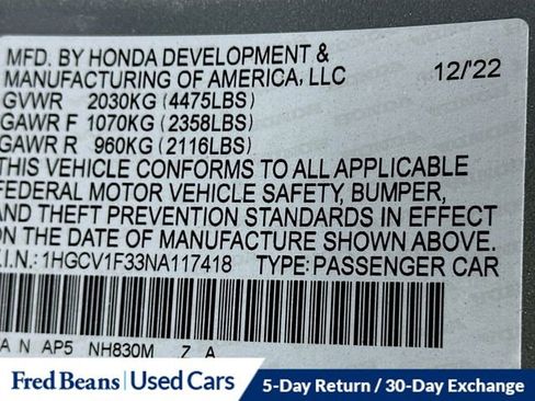 Used 2022 Honda Accord Sport image 30