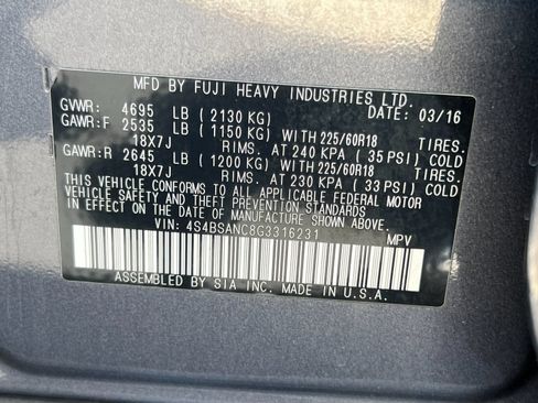 Used 2016 Subaru Outback 2.5i Limited AWD/4WD image 29