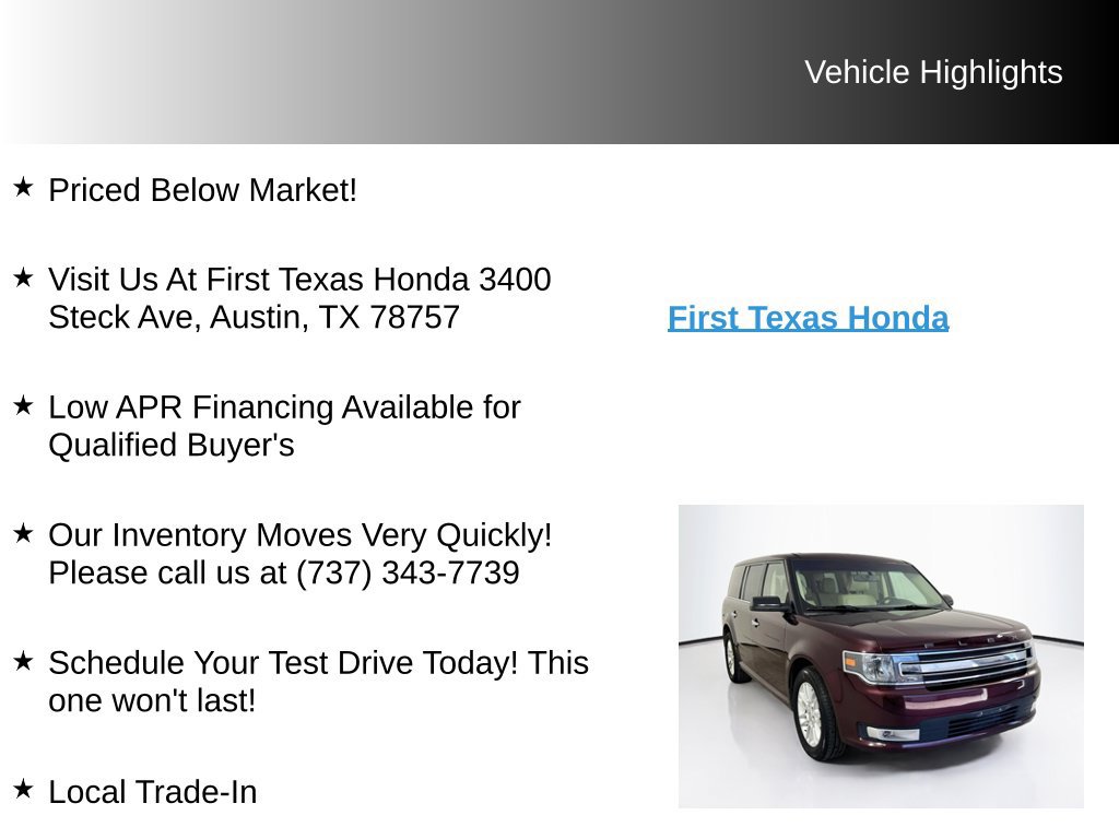 Used 2018 Ford Flex SEL w/ Equipment Group 202A FWD image 10