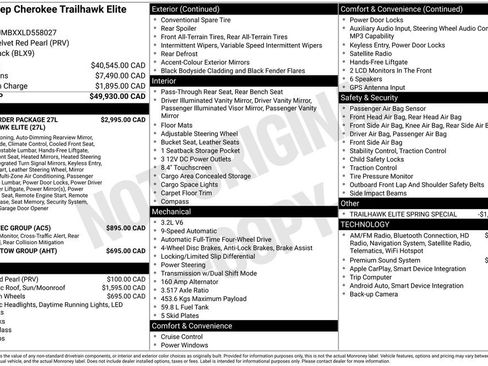 Used 2020 Jeep Cherokee Trailhawk image 33