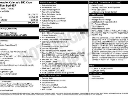 Used 2018 Chevrolet Colorado ZR2 AWD/4WD image 15