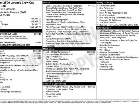 Used 2018 RAM 2500 Laramie w/ Convenience Group AWD/4WD image 1