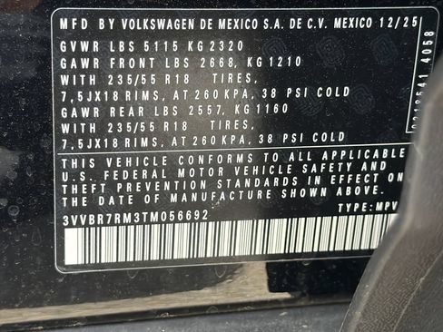 New 2026 Volkswagen Tiguan S AWD/4WD image 31