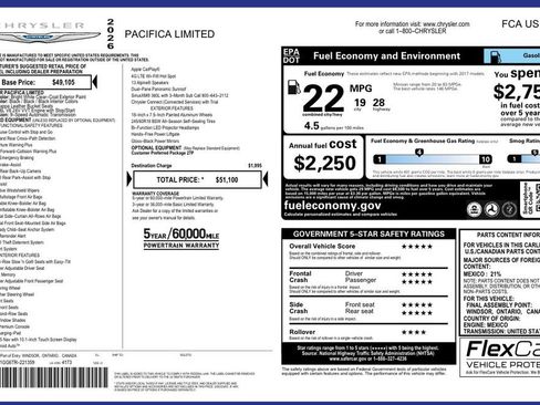 Used 2026 Chrysler Pacifica Limited FWD image 37