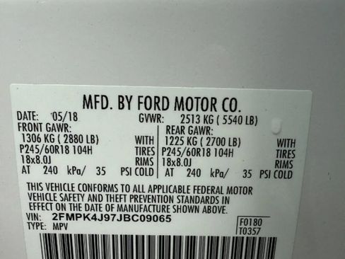 Used 2018 Ford Edge SEL w/ Equipment Group 201A image 33