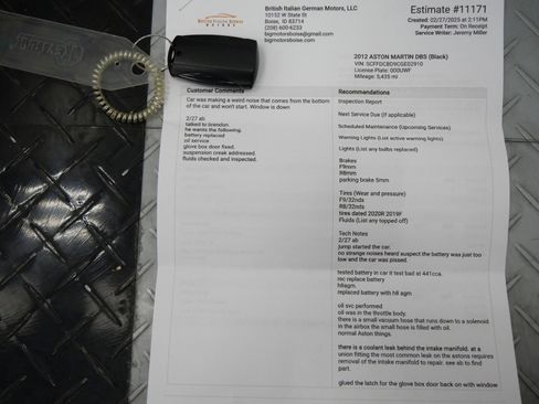 Used 2012 Aston Martin DBS Carbon Black RWD image 44