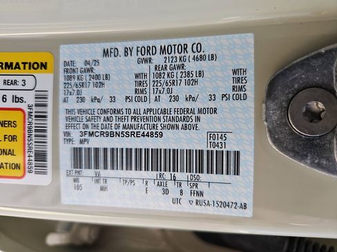 Used 2025 Ford Bronco Sport Big Bend w/ Convenience Package image 23