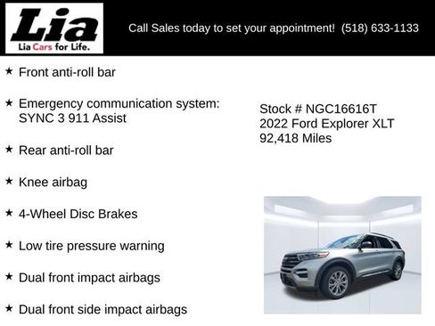 Used 2022 Ford Explorer XLT w/ Equipment Group 202A AWD/4WD image 24