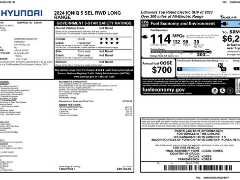 Used 2024 Hyundai Ioniq 5 SEL image 53