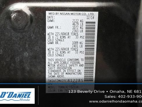 Used 2015 Nissan Rogue SL AWD/4WD image 45