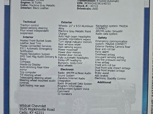 Used 2024 MAZDA CX-90 3.3 Turbo w/ Premium Package image 32