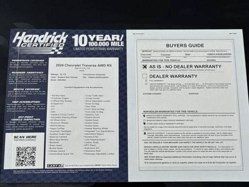 Used 2024 Chevrolet Traverse RS image 40