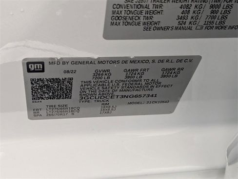 Certified 2022 Chevrolet Silverado 1500 Custom Trail Boss w/ LPO, Dark Essentials Package image 34