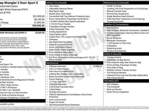 Used 2024 Jeep Wrangler Sport AWD/4WD image 52