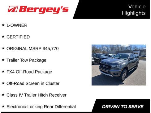 Certified 2019 Ford Ranger Lariat w/ Equipment Group 501A Mid image 5