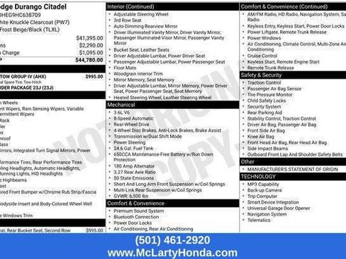 Used 2017 Dodge Durango Citadel w/ Trailer Tow Group IV RWD image 14