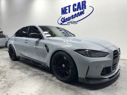 Used 2023 BMW M3 w/ M Carbon Exterior Package RWD image 1