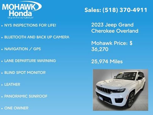 Used 2023 Jeep Grand Cherokee Overland AWD/4WD image 7