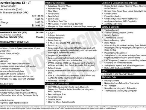 Used 2015 Chevrolet Equinox LT w/ Driver Convenience Package FWD image 34