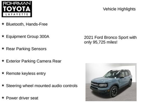 Used 2021 Ford Bronco Sport Outer Banks AWD/4WD image 7