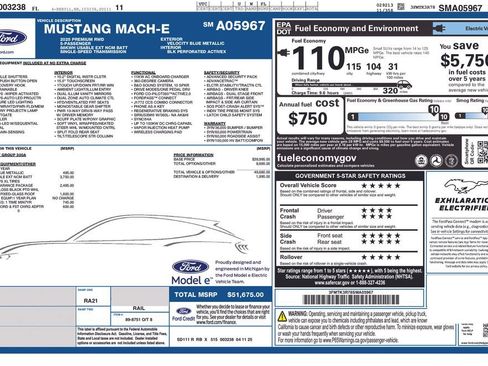 Used 2025 Ford Mustang Mach-E Premium w/ Sport Appearance Package RWD image 6