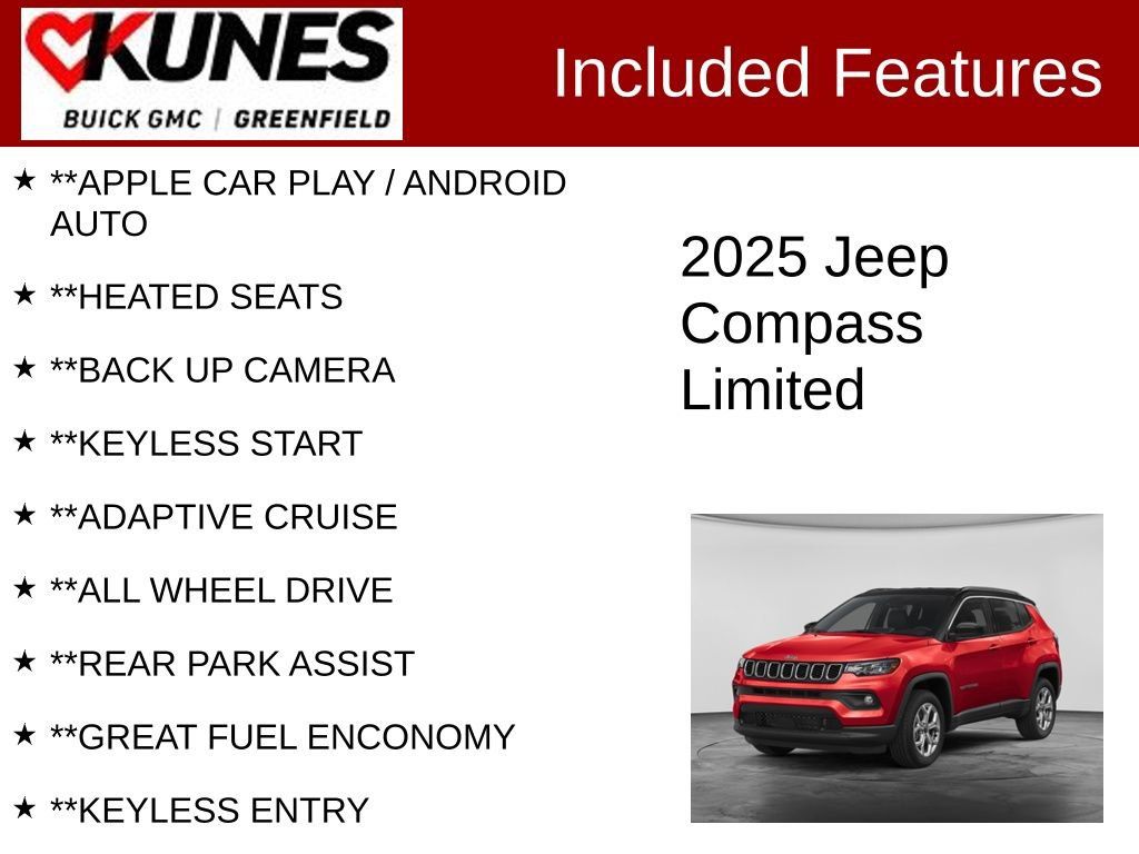Used 2025 Jeep Compass Limited AWD/4WD image 2
