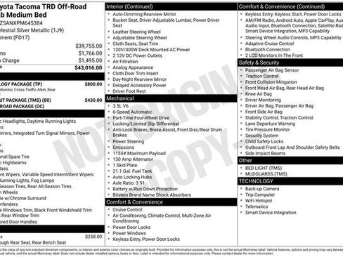 Used 2023 Toyota Tacoma TRD Off-Road w/ Technology Package image 34