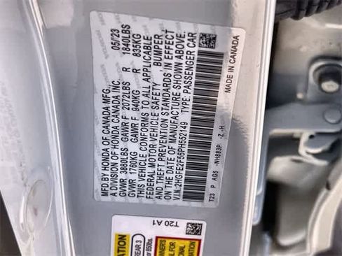 Certified 2023 Honda Civic Sport image 22